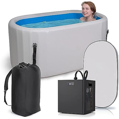 حوض استحمام ساخن قابلة للنفخ حوض استحمام بارد مناسب للحدائق العائلية ، صالات الألعاب الرياضية ، الساحة والتدريب على العلاج بالماء البارد